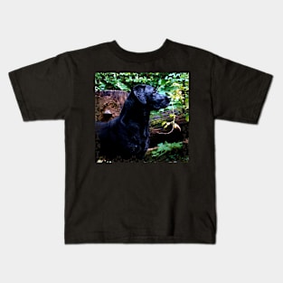 Black Labrador Kids T-Shirt